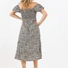 vestido boho floral midi elastex barato mana banana 9