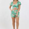 conjunto shorts cropped verao floral estampado mana banana 1