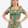 vestido plissado midi boho floral estampado elastex mana banana 17