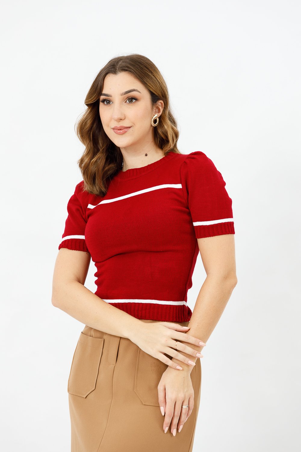 Blusa De Modal Manga Curta Maraísa Loja Mana Banana