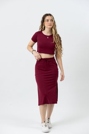 conjunto viscolycra liso saia cropped barato mana banana 31