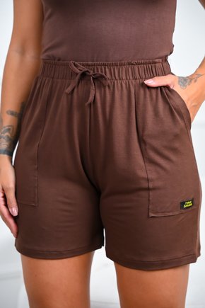 shorts feminino barato malha liso basico mana banana 5